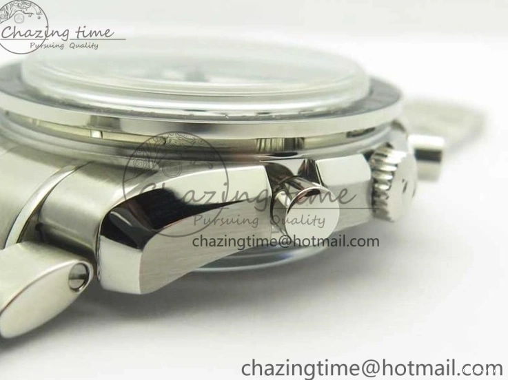 0217 UrbanChic Speedmaster Moonwatch OMF 1:1 Best Edition White Dial Black Hand on SS Bracelet A 8045